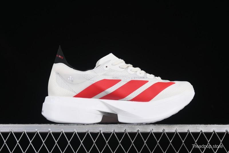 Adidas Lightstrike Pro Running Shoes - White/Red with Inspirational Design