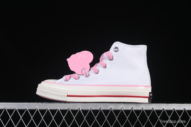 Converse Chuck 70 Valentine's Day Rose High Top Casual Sneakers - A14798C