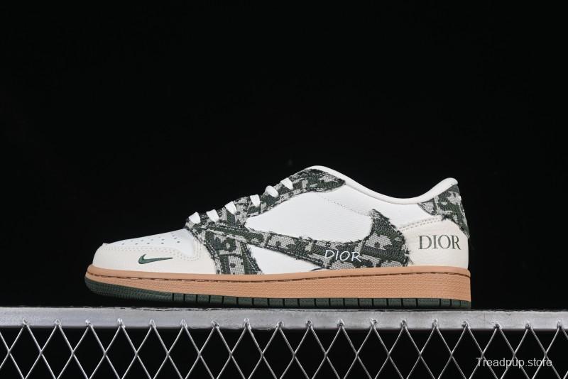 Nike Travis Scott x Fragment Design x Air Jordan 1 Low OG SP Casual Sneakers - XS2024-010