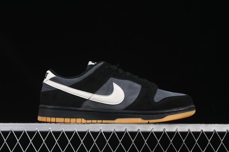 Nike Dunk Low Casual Sneakers in Black-Grey Colorway - HQ1931-001