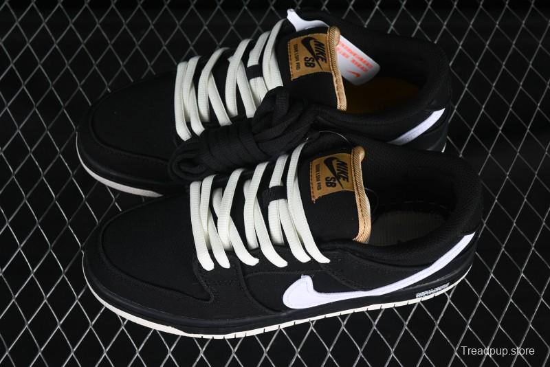 Nike SB Dunk Low Premium Skateboarding Shoes in Black and White - FN5880-001