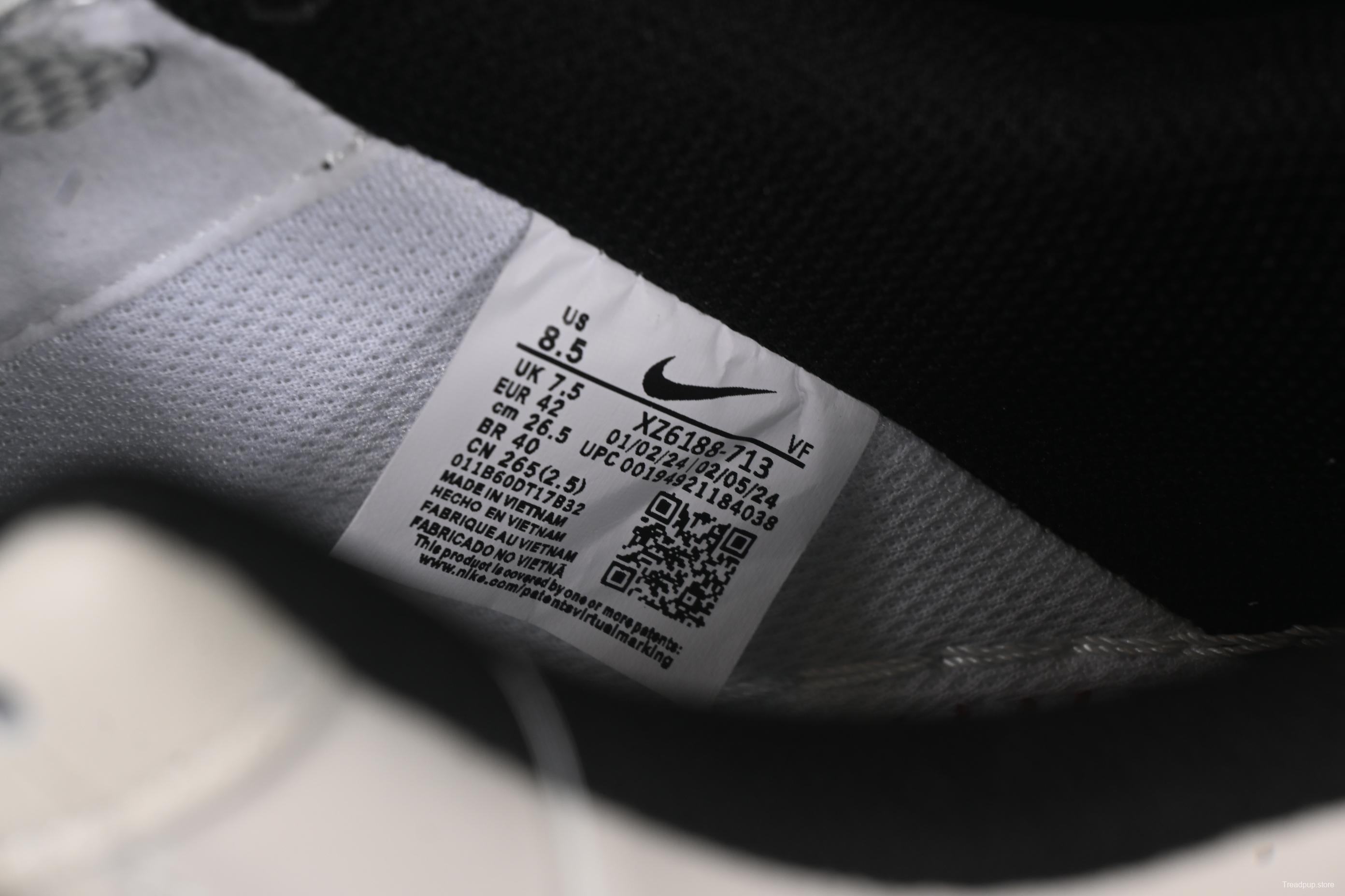 Nike Air Force 1 '07 Low Stussy Collaboration Small Double Swoosh Black Sole Low-Top Casual Sneakers - XZ6188-713