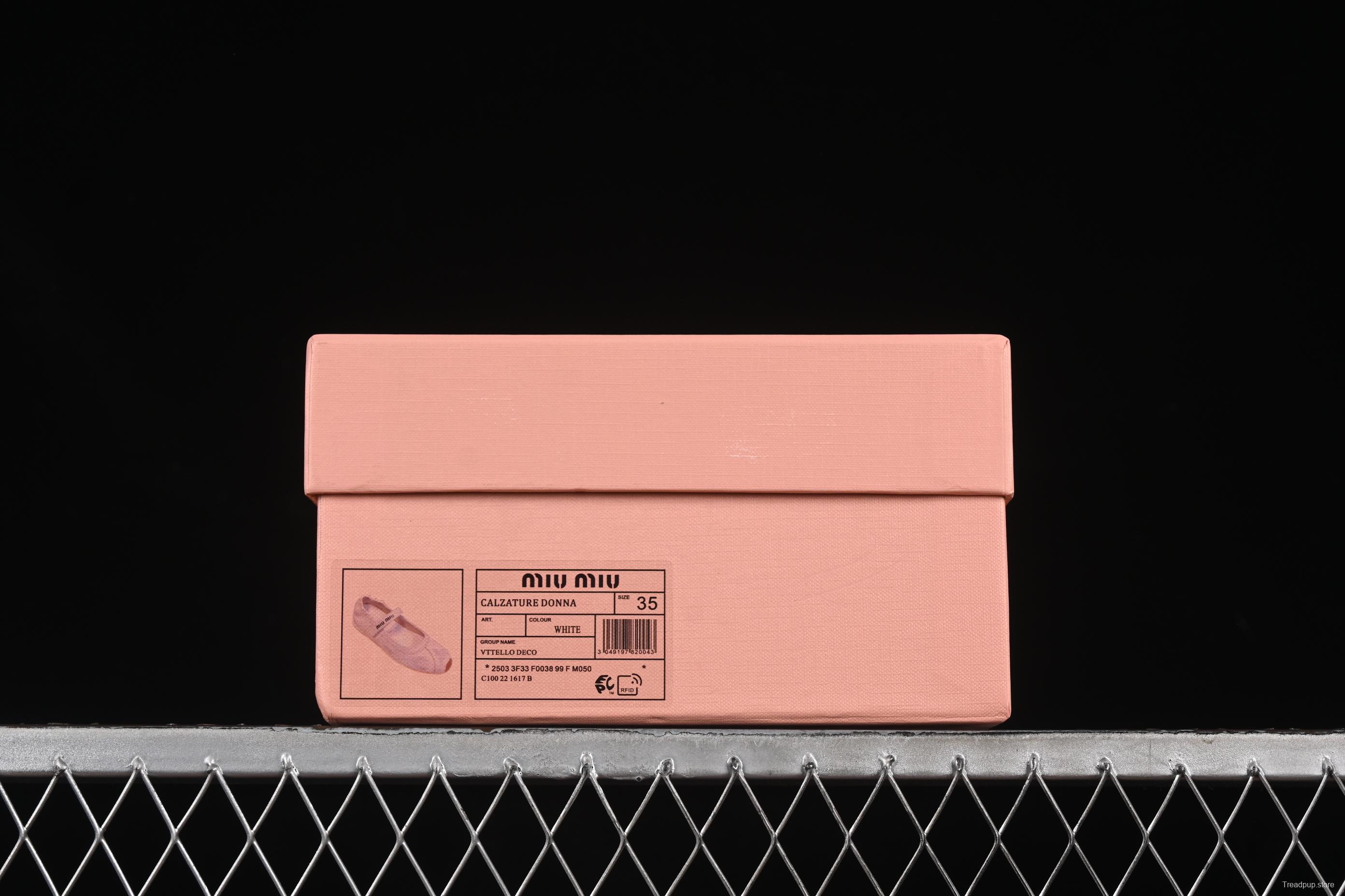 MiuMiu Mary Jane Ballet Flats - 99D4