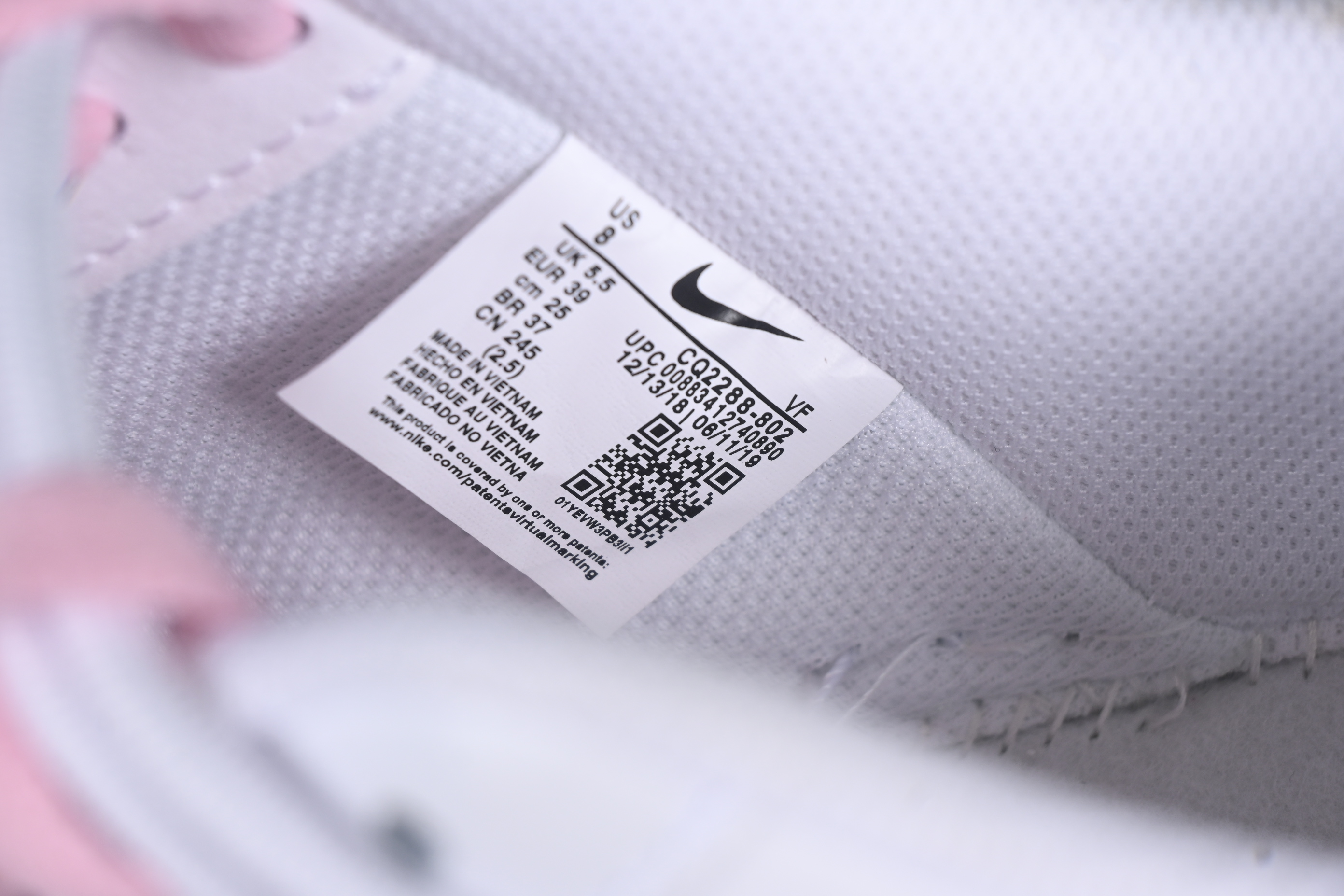 Nike Air Force 1'07 Low Casual Sneakers with Custom Leather & Full-Length Air Cushion - CQ2288-802