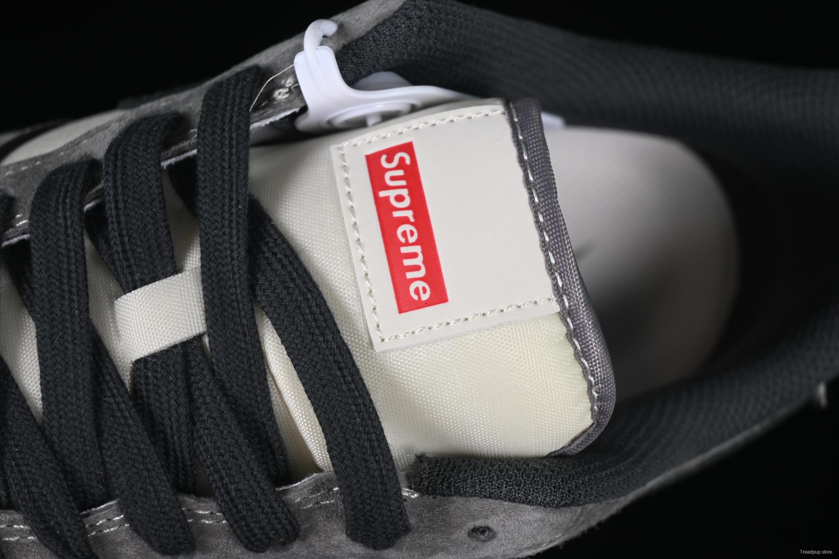 Nike Air Force 1 '07 Low Supreme Collaboration Black Grey Patchwork Casual Sneakers - XZ6188-792