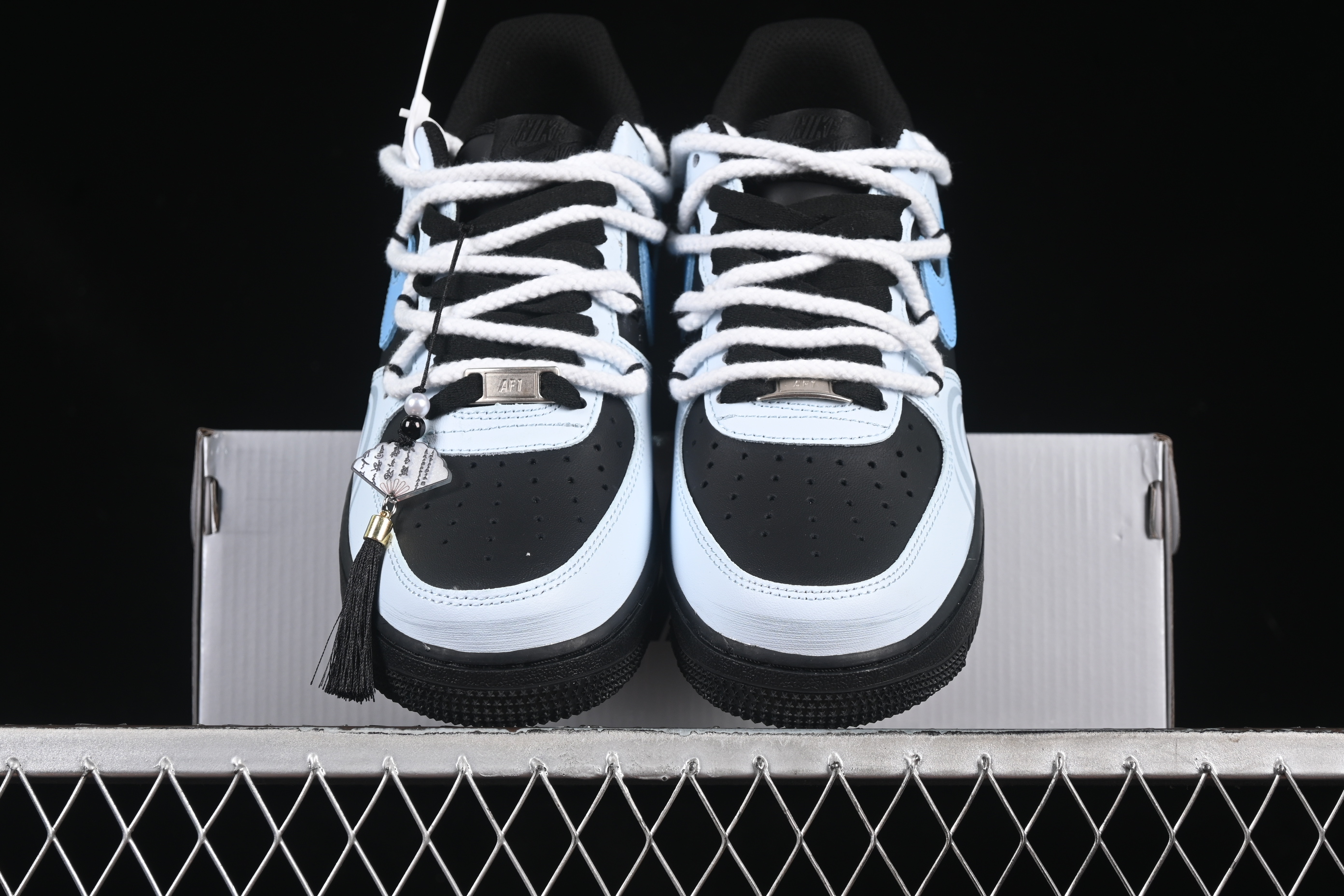 Nike Air Force 1 '07 Low Snake Print Casual Sneakers with Custom Leather - ZH0316-065