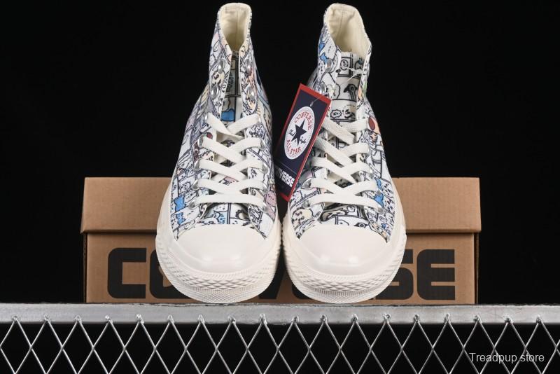 Converse Chiikawa x Converse All Star CM Hi Usagi Emoji Collaboration High Top Casual Sneakers - 1SE426