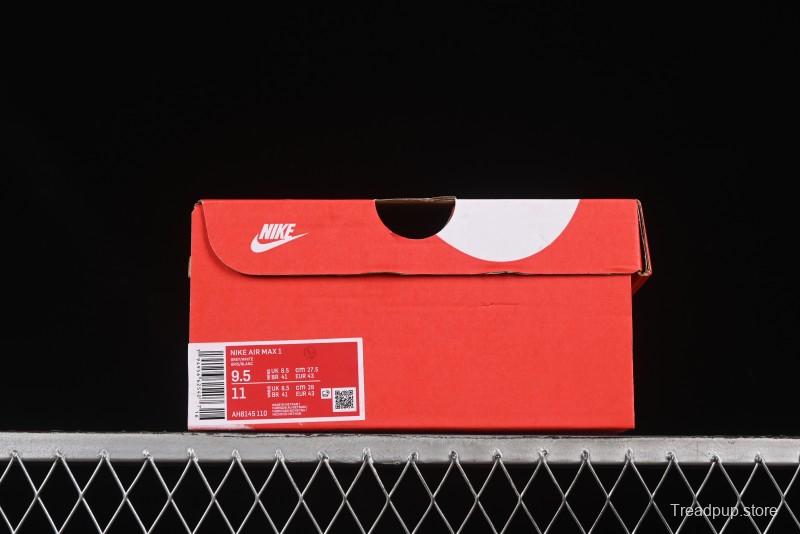 Nike Air Max 1 Retro Running Shoes with Half-Sole Air Cushion - AH8145-110