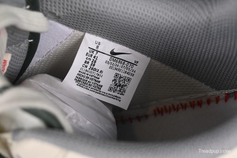 Nike Air Force 1'07 Low Supreme Collaboration Dual-Tone Grey Green Lace-Up Casual Sneakers - DM6868-070