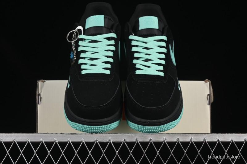 Nike Air Force 1 '07 Low Stussy Collaboration Tiffany Blue Casual Sneakers - DF0188-045