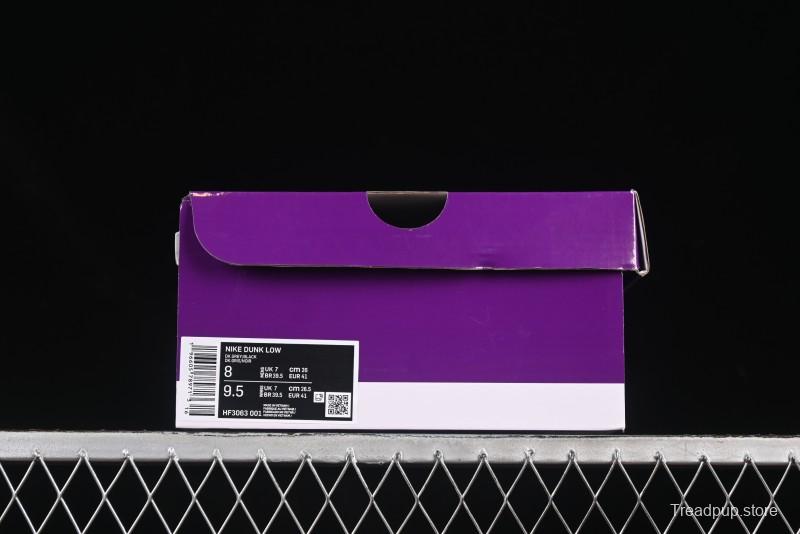 Nike SB Dunk Low Black Grey Low-Top Casual Skate Shoes - HF3063-001