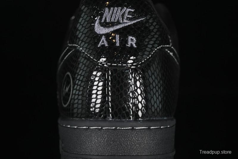 Nike Air Force 1'07 Low Lightning Collaboration Black Snake Scale Casual Sneakers - SC9207-529