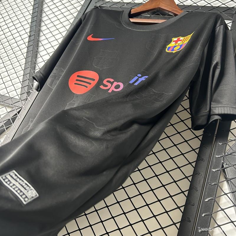 25/26 FC Barcelona Black with Spotify Logo Jersey