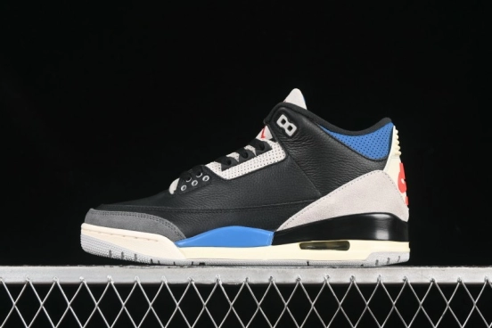 Nike Air Jordan 3 Retro OG Rare Air Sneakers with Small Reverse Swoosh - IB8967-004