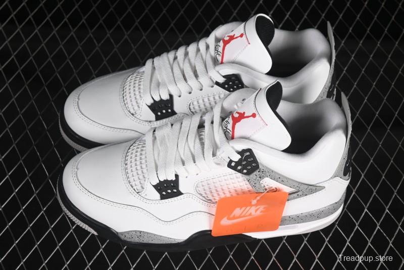 Nike Air Jordan 4 Retro White Cement Basketball Shoes - FV5029-100