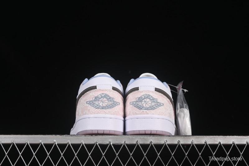 Nike Air Jordan 1 Low AJ1 Carving Pink Low-Top Casual Lifestyle Sneakers - IB8859-101