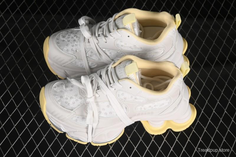 GG-CC Star Same Style Lace-up Hollow Out Dad Shoes with 5cm Height Increasing Sole - G25U9988