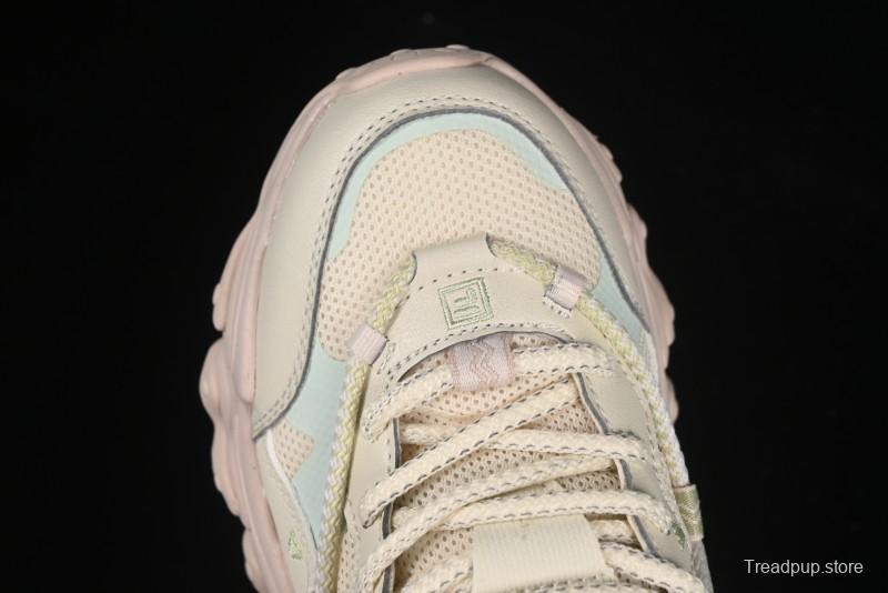 Fila Heritage Fluid Cat Paw 5.0 Vintage Dad Shoes with Lace-Up Design - F12W432101FAP