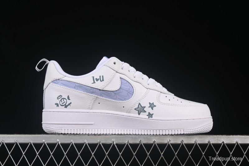 Nike Air Force 1'07 Low "Sesame Street" Custom Casual Sneakers - FB8971-080