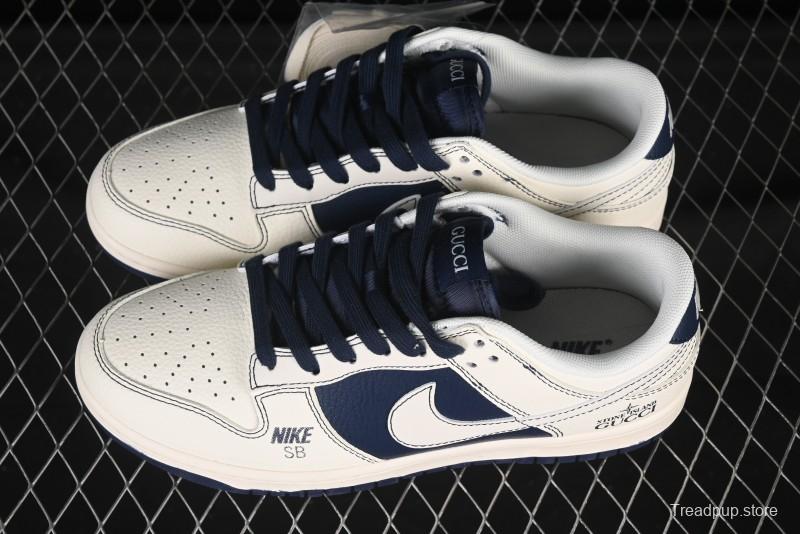 Nike SB Dunk Low Gucci Collaboration Anniversary Customized Low-Top Casual Skate Shoes - FC1688-227