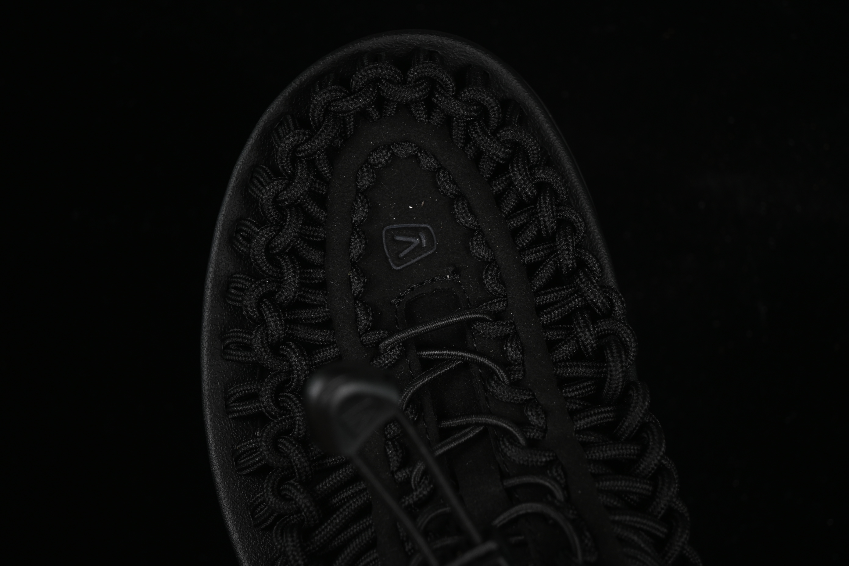 Keen Uneek Flat-M Woven Elastic Strap Casual Outdoor Water Sandals - 1014097 BLACK