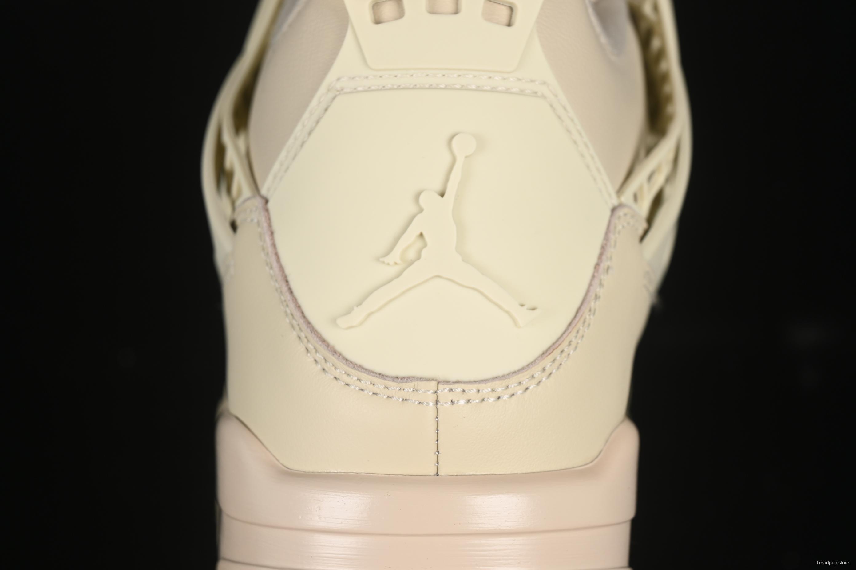 Nike Air Jordan 4 Retro Basketball Shoes in Rattan with NET Design - FN7251-200