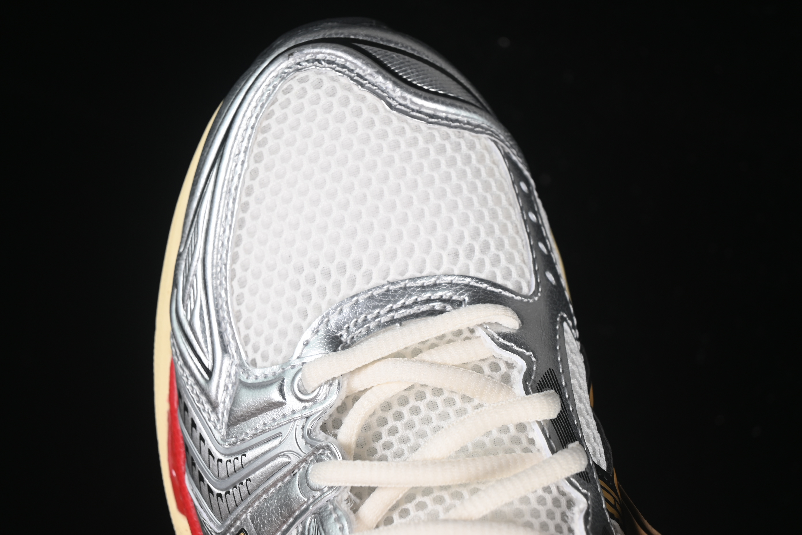 Asics Gel-Kayano 14 Running Shoes with Engineered Elastic Double-Layer Recycled Knit Upper and 3D Visible GEL Cushioning - 1203A692-100