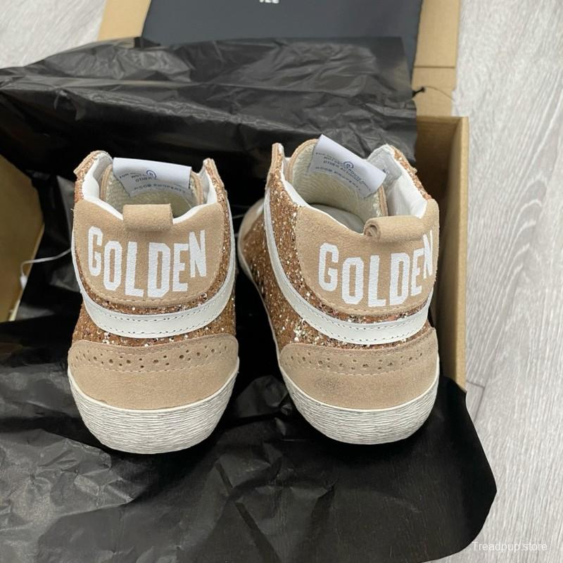 2024 Unisex GGDB Beige White Leather Suede High Top Sneakers MJ00300