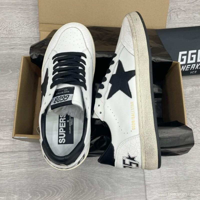 2024 Unisex GGDB White Black Leather Sneakers MJ00260
