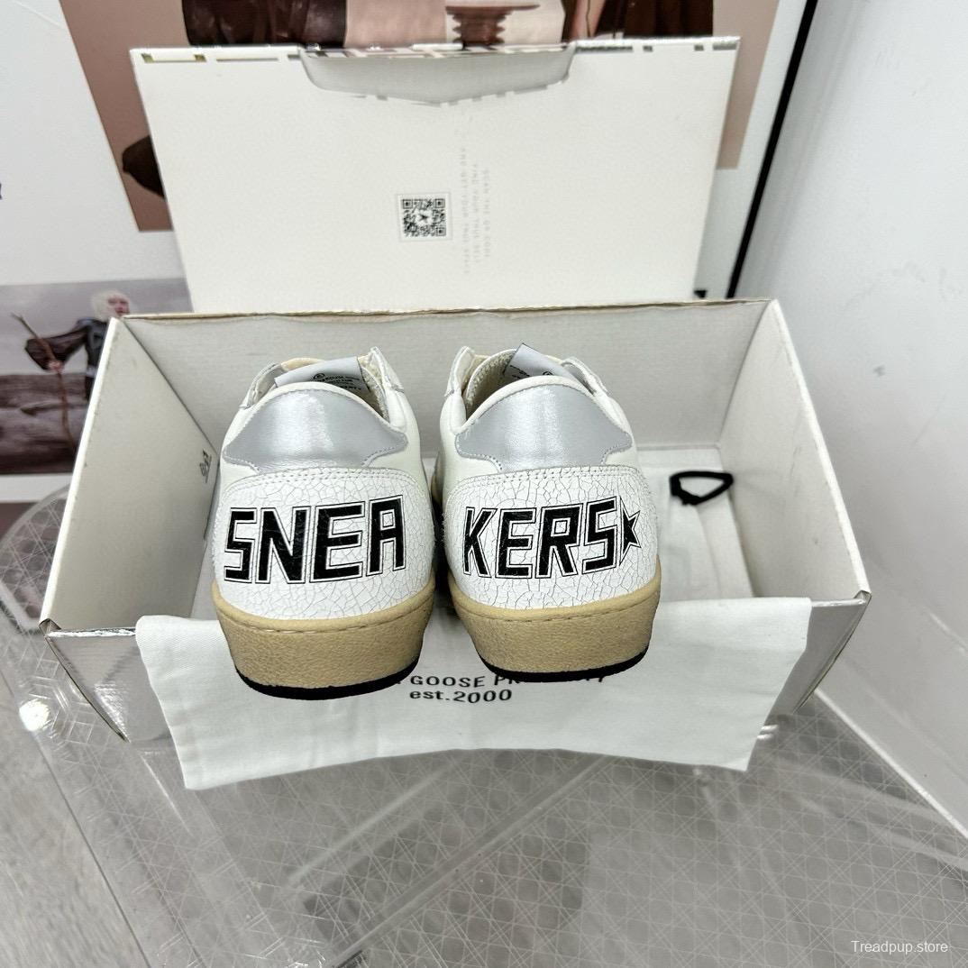 2024 Unisex GGDB White Grey Leather Low Top Sneakers MJ00260