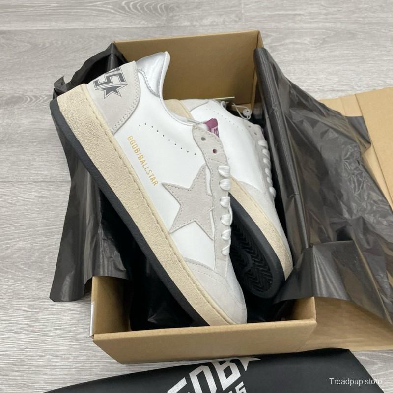 2024 Unisex GGDB White Grey Suede Leather Sneakers MJ00260