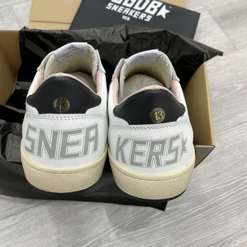 2024 Unisex GGDB White Black Leather Sneakers MJ00260
