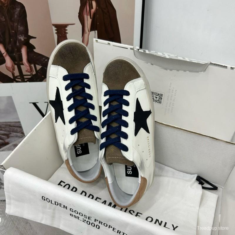 2025 Women GGDB White Black Suede Leather Sneakers