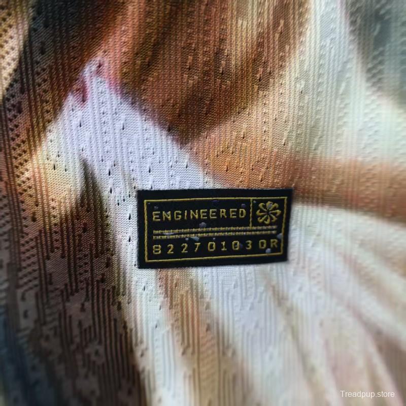 Player Version 2025 Brazil White with Jesus Praying Portrait Jersey