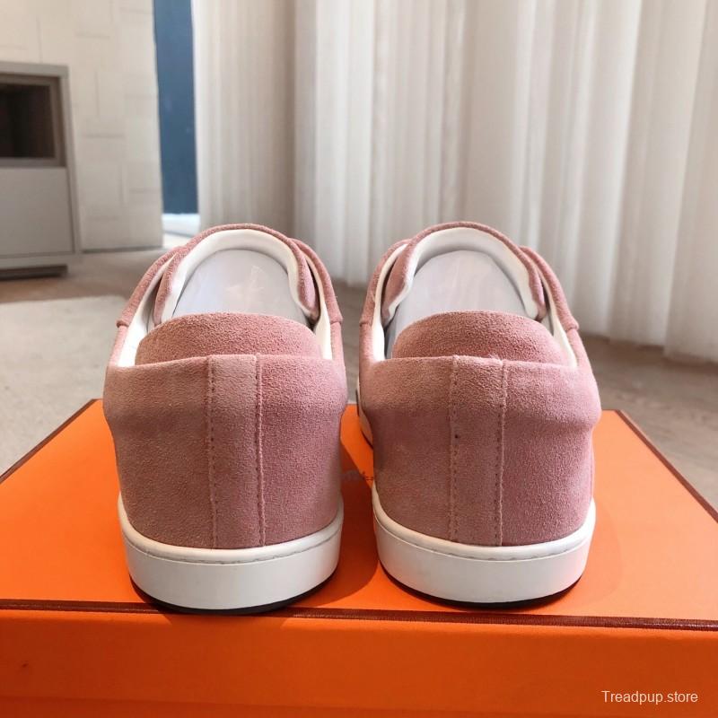 2025 Unisex H Pink Suede Sneakers AS00380