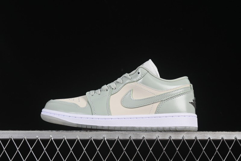 Nike Air Jordan 1 Low AJ1 Amber Green Low Top Casual Skate Shoes HF4078-100