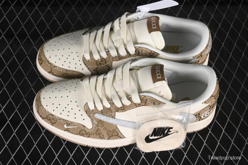 Nike Travis Scott x Fragment Design x Air Jordan 1 Low OG SP AJ1 Low Top Casual Sneakers - XS7089-603