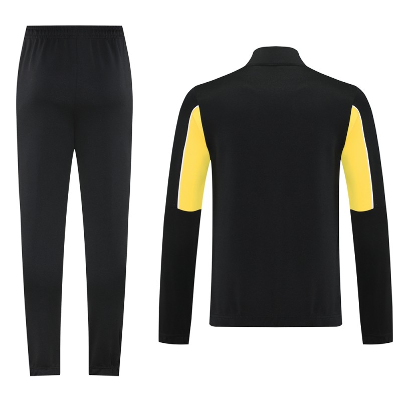 25/26 Borussia Dortmund Black/Yellow Full Zipper Jacket +Long Pants