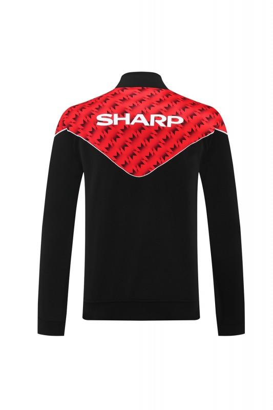 25/26 Manchester United Red/Black Full Zipper Jacket +Long Pants
