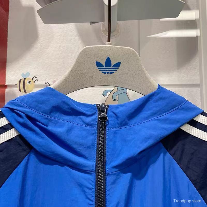2025 Adidas Original Navy/Green White Windbreaker
