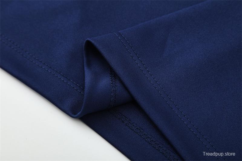 Retro 09/10 Real Madrid Royal Blue Half Zipper Jacket