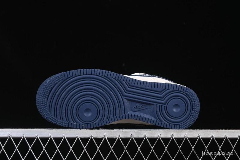 Nike Air Force 1'07 Low Collaboration Beige Camouflage Red Blue Hook Casual Skate Shoes - XD2588-609