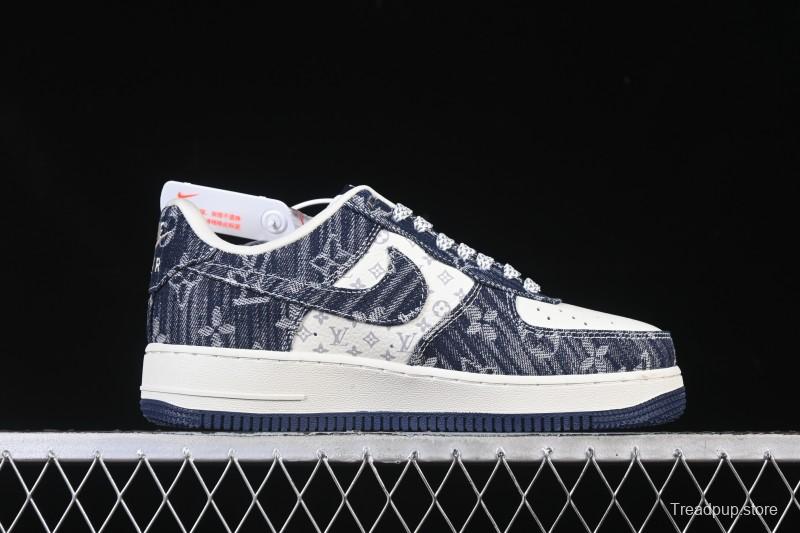 Nike Air Force 1 '07 Low LV Collaboration White Blue Casual Sneakers - YF9511-812