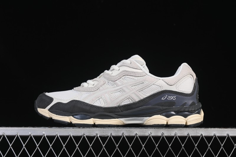 Asics Gel-NYC Retro Running Shoes with Breathable Mesh and Suede Upper - 1203A383-111