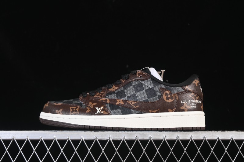 Nike Travis Scott x Fragment Design x Air Jordan 1 Low OG SP AJ1 Low-top Casual Sneakers SC0601-051