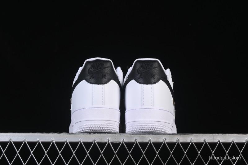 Nike Air Force 1'07 Low Four Hook Black White Casual Sneakers - ZH0316-113