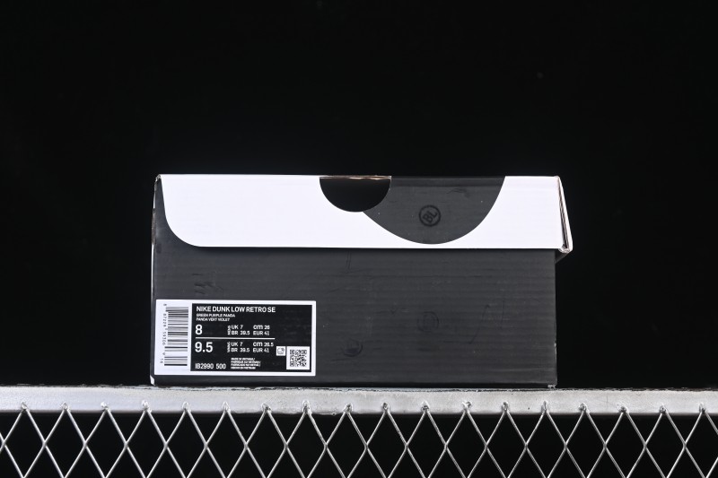Nike Dunk Low Panda Viotech Green Purple Low-Top Casual Skate Shoes - IH7648-700