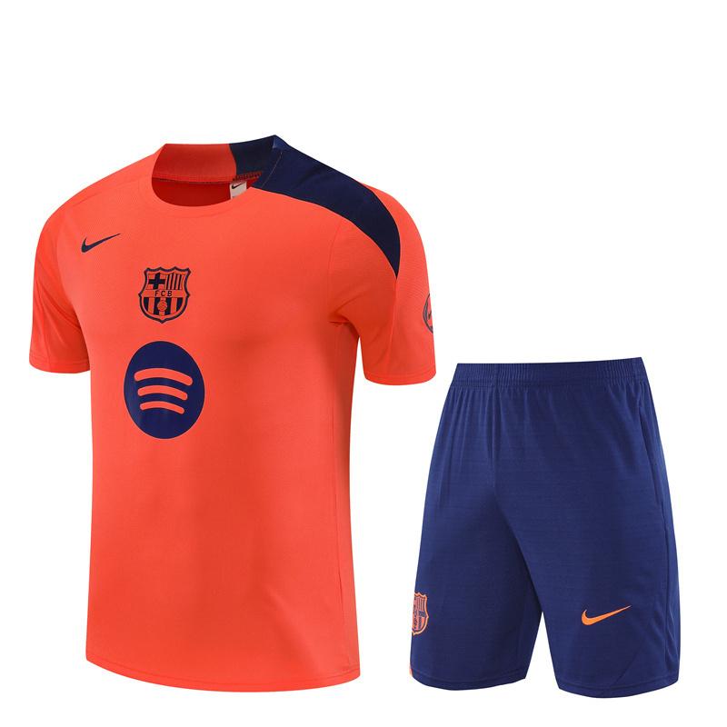 25/26 Barcelona Orange T90 Short Sleeve Jersey+Shorts