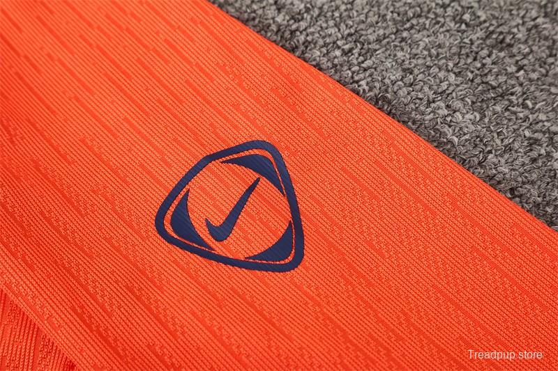 Player Version 25/26 Barcelona Orange T90 Half Zipper Jacket+Long Pants