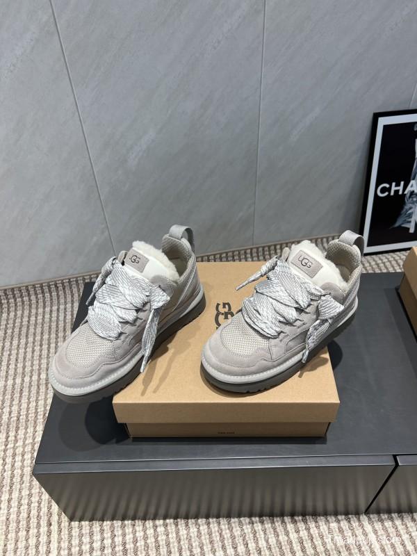 UGG Platform Casual Shoes with Round Toe and Thick Sole - MJ00270